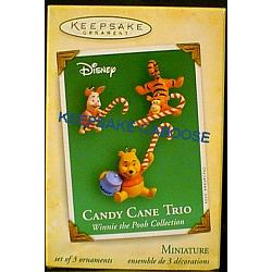 2004 Winnie the Pooh Collection - Candy Cane Trio