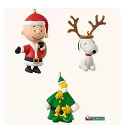 2008 Full of Christmas Spirit - The Peanuts Gang - Miniature - Set of 3