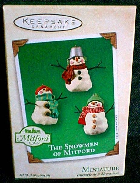 2003 The Snowmen of Mitford - Miniature Set