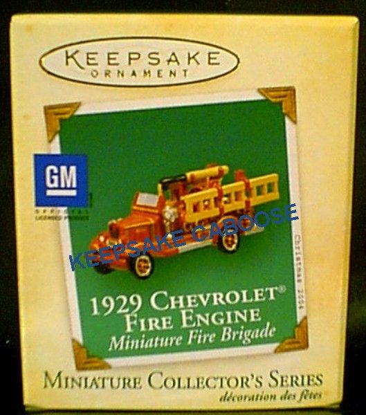 2004 Miniature Fire Brigade 1st - 1929 Chevrolet Fire Engine