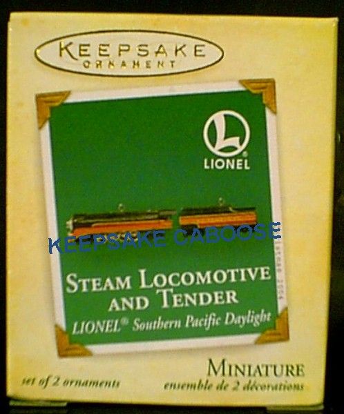 2004 Lionel Southern Pacific Daylight Steam Locomotive & Tender - Mini Set