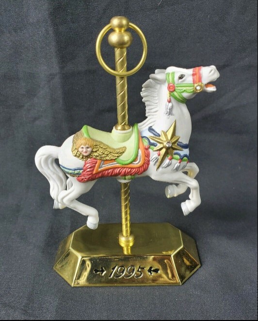 1995 Tobin Fraley Carousel Horse - 4th & Final - White - DB