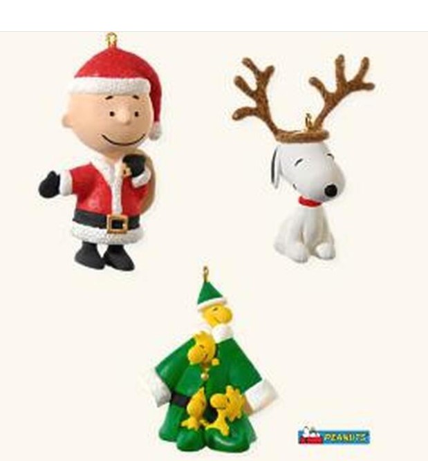 2008 Full of Christmas Spirit - The Peanuts Gang - Miniature - Set of 3