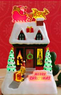 2009 Caroling Cottage - Merry Christmas