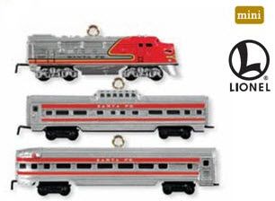 2011 LIONEL Santa Fe Super Chief - Miniature Set of 3