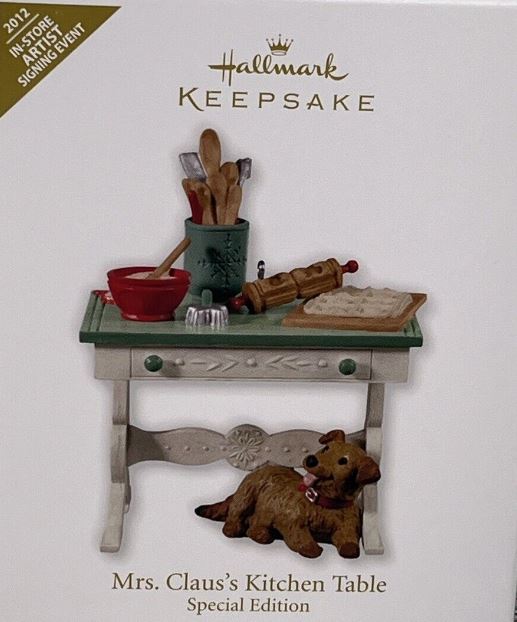 2012 Mrs. Claus' Kitchen Table - Artist Signing Event - <B>Limited Edition</B> - Damaged Box