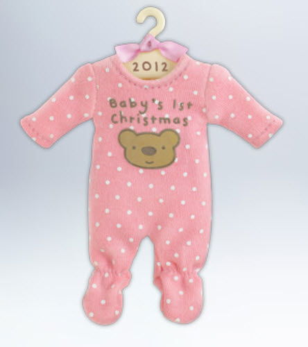 2012 Baby Girl's First Christmas - Onesie