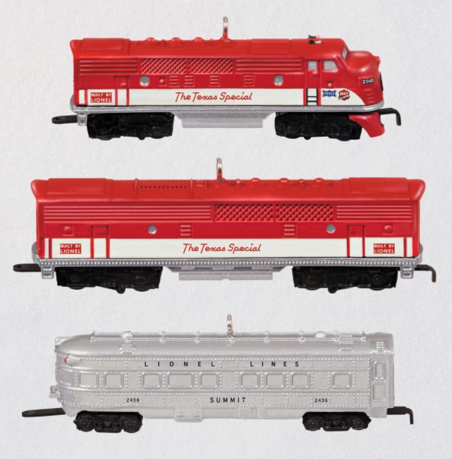 2021 Lionel® 1520W Texas Special Passenger - Set of 3 - Miniature - Metal