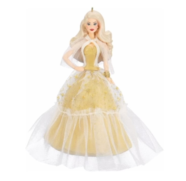 2023 Holiday Barbie™ Ornament 9th Caucasian Keepsake Caboose