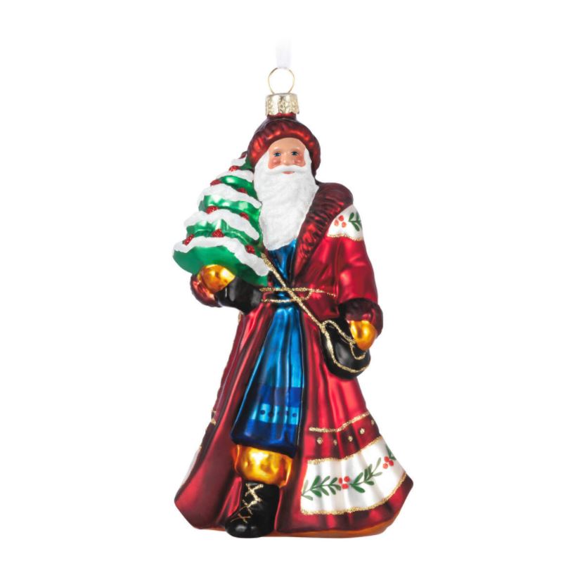 2024 Santa Claus Glass Ornament- <B>Limited Quantity</B>