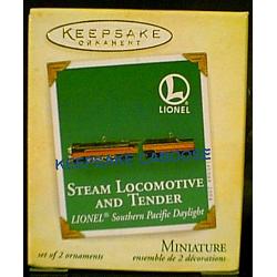 2004 Lionel Southern Pacific Daylight Steam Locomotive & Tender - Mini Set