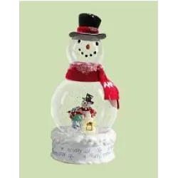 2004 Frosty Fun - Large Lighted Water Globe - SDB