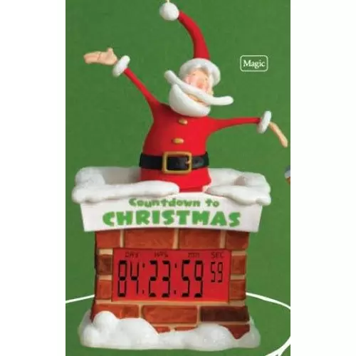 2011 Countdown To Christmas - Large Tabletop Clock - RARE