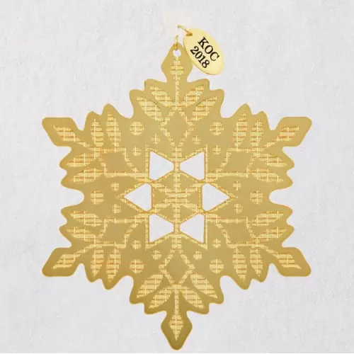 2018 A Glistening Gift for You - Snowflake - CLUB - Metal -<B> Limited Quantities</B>