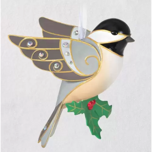 2020 Beautiful Black-Capped Chickadee Porcelain