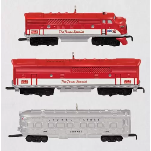 2021 Lionel® 1520W Texas Special Passenger - Set of 3 - Miniature - Metal